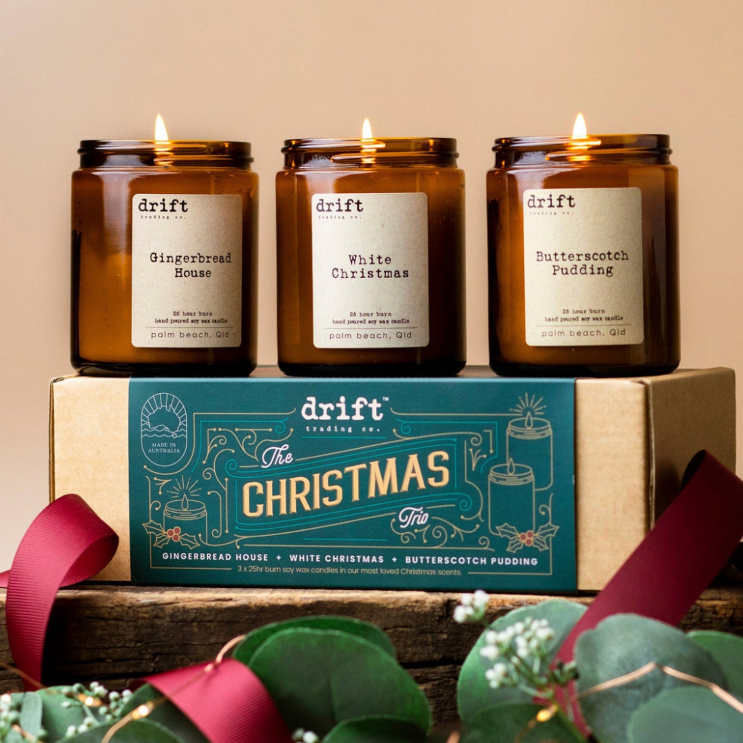 Christmas Candle Trio