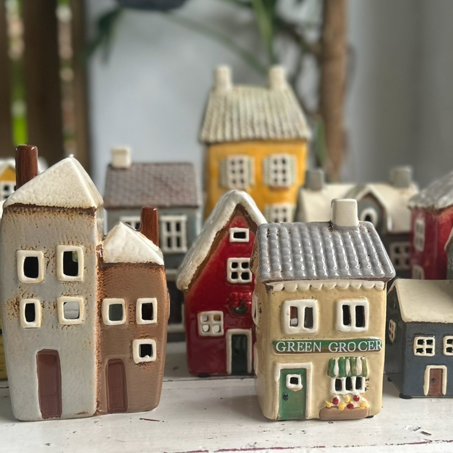 Slate Blue House Tealight