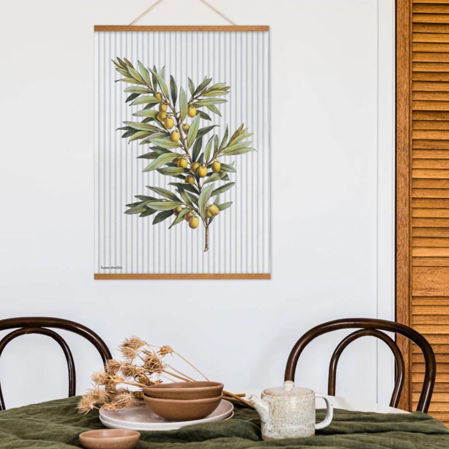 Olive Branch Art Tea Towel