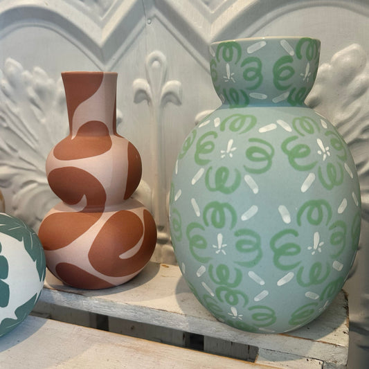 Happy Vase - Clover Green