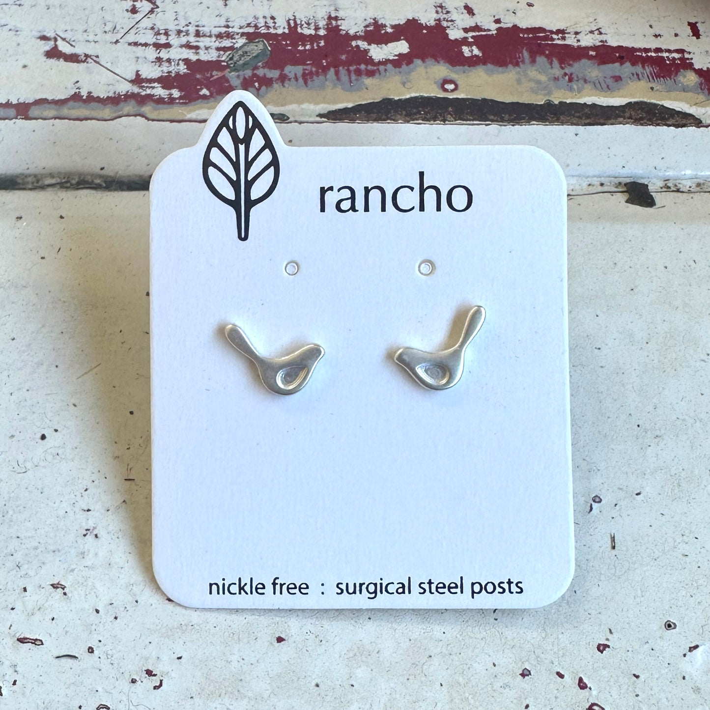 Retro Bird Studs