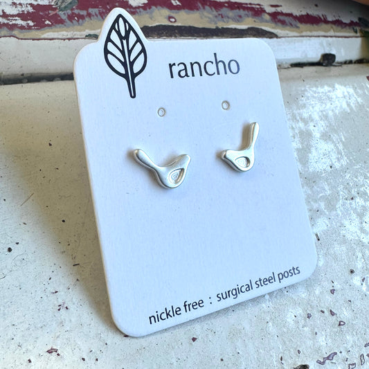 Retro Bird Studs