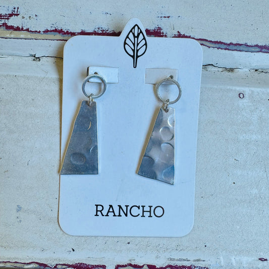 Hammered Trapezoid Studs