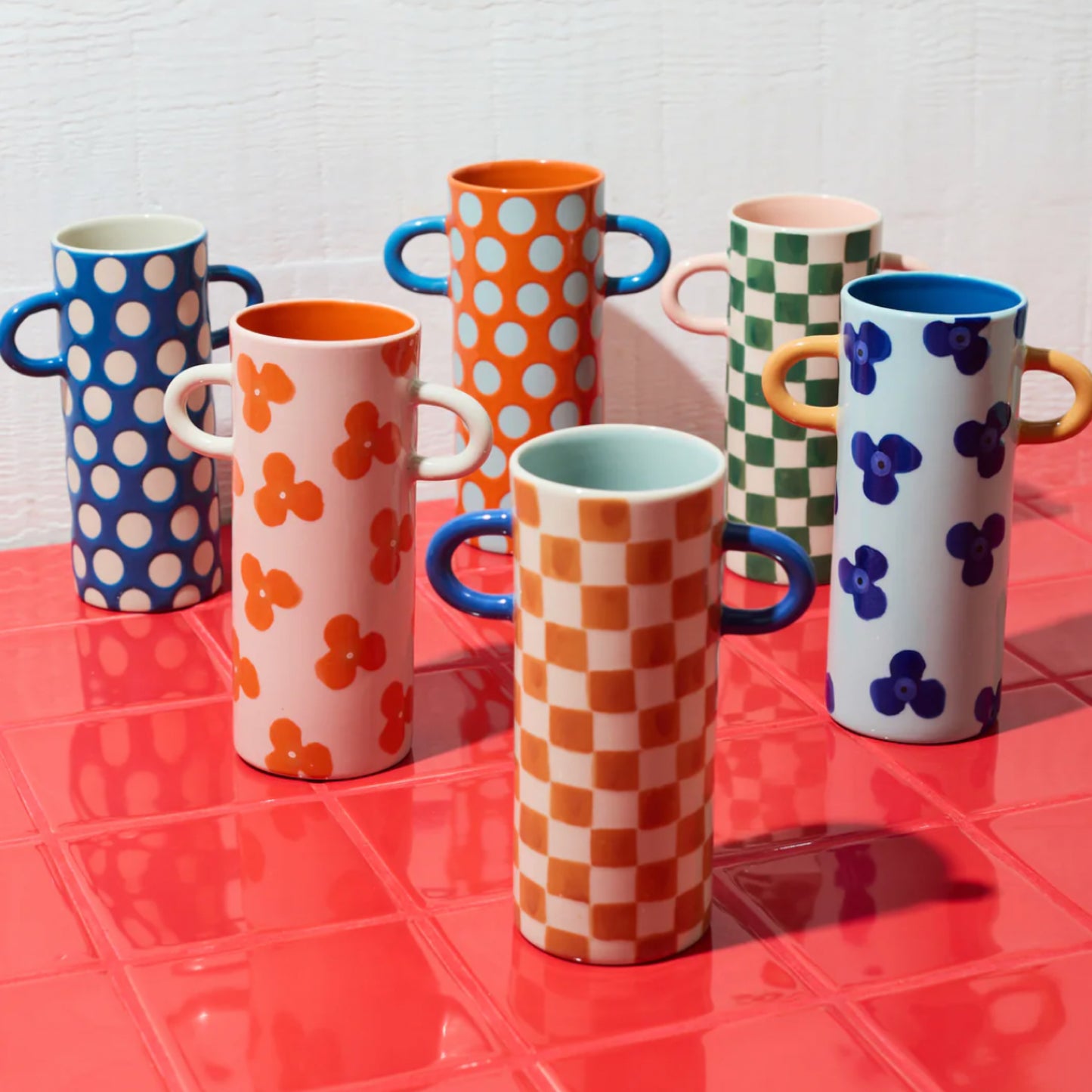 Griffe Tan Check Bud VAse