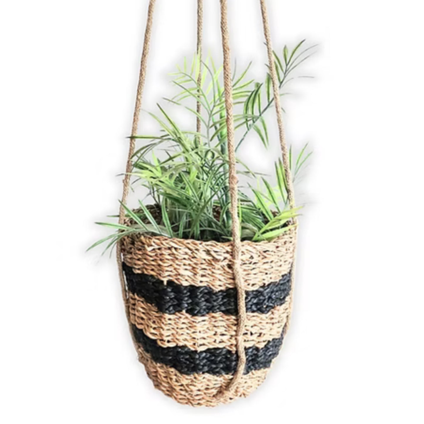Seagrass Hanger Black Striped