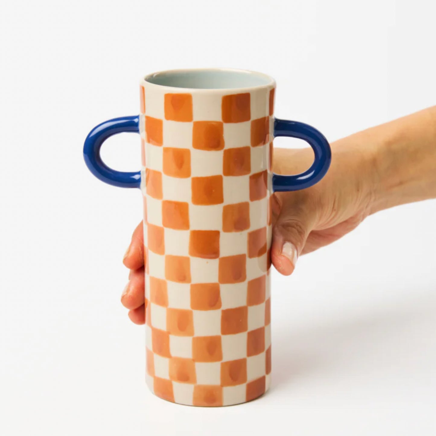 Griffe Tan Check Bud VAse