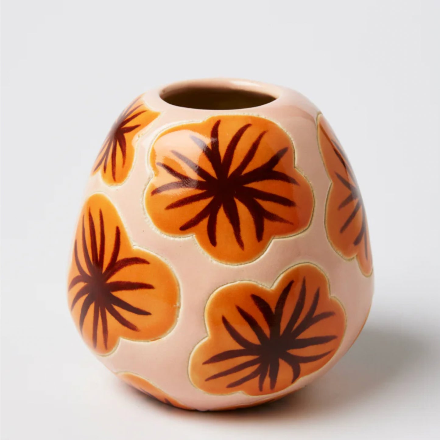 Pollen Burnt Hibiscus Vase