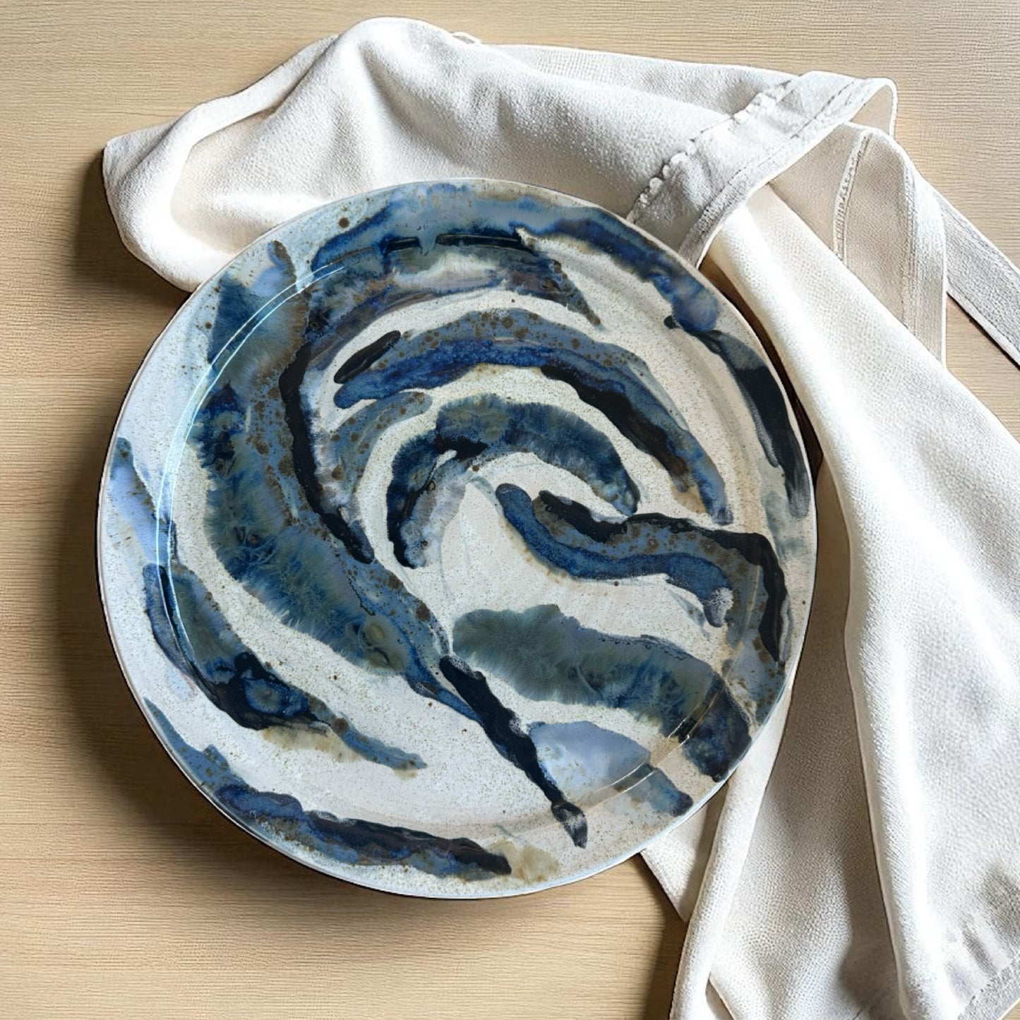 P Koehn-Meme Stoneware Splosh Platter