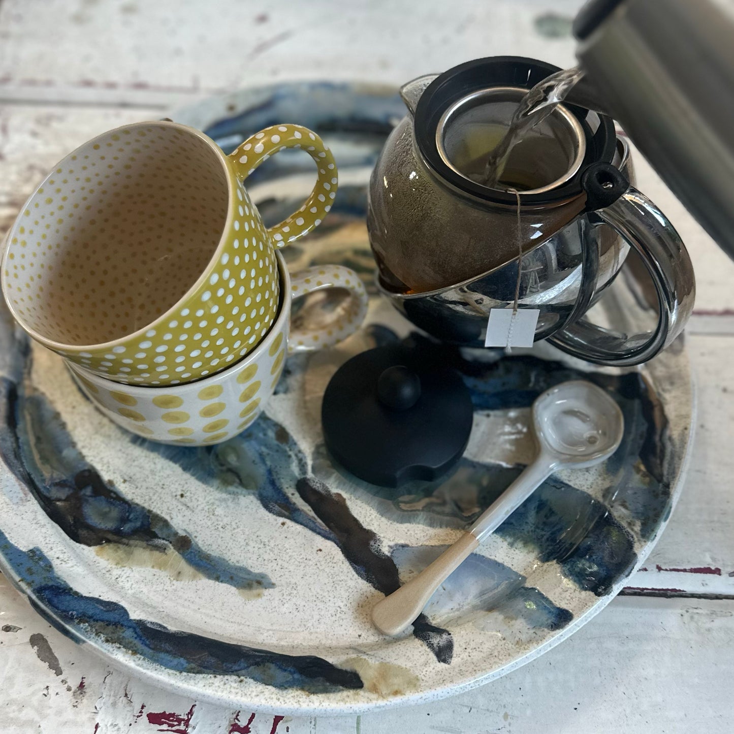 P Koehn-Meme Stoneware Splosh Platter