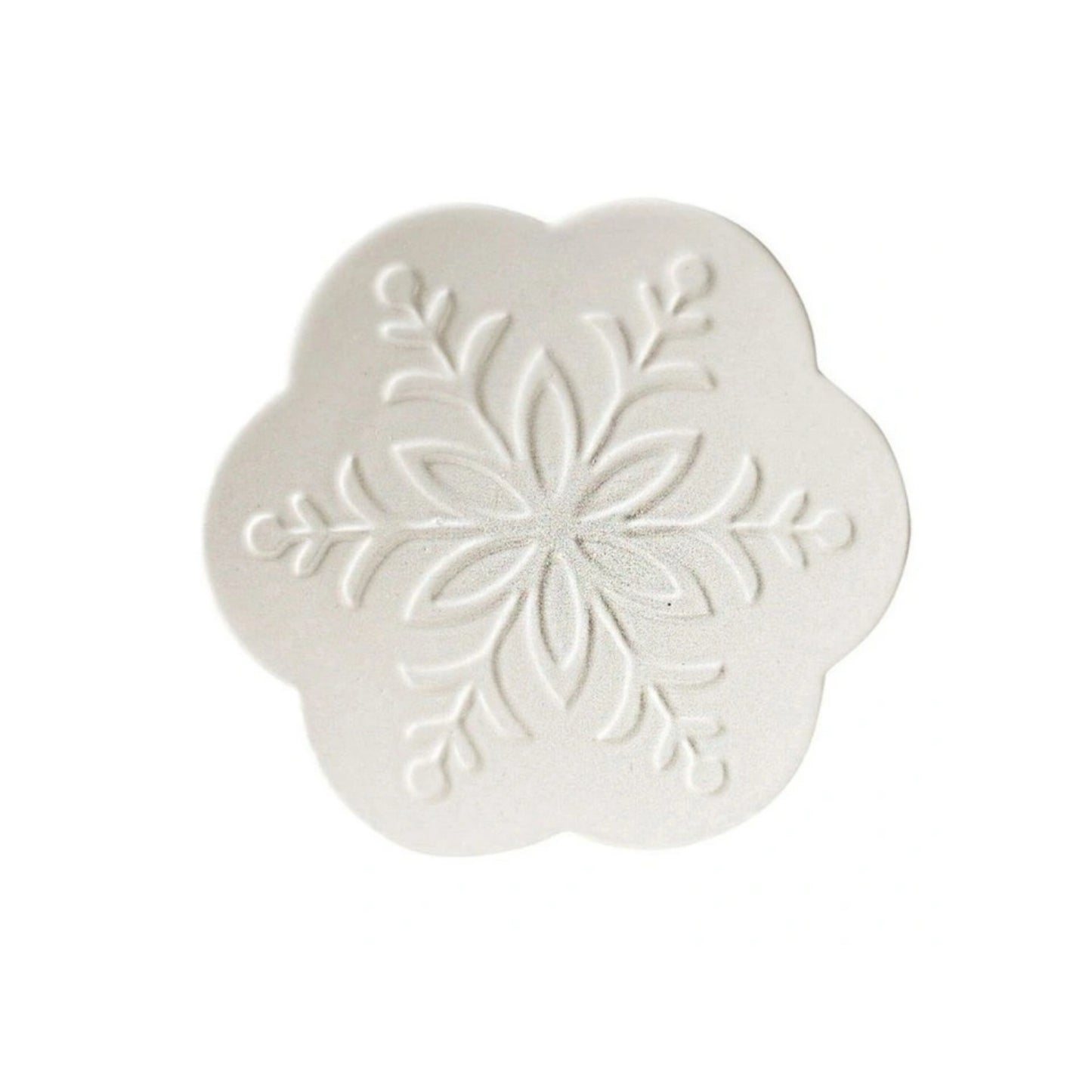 White Collection Snowflake Plate