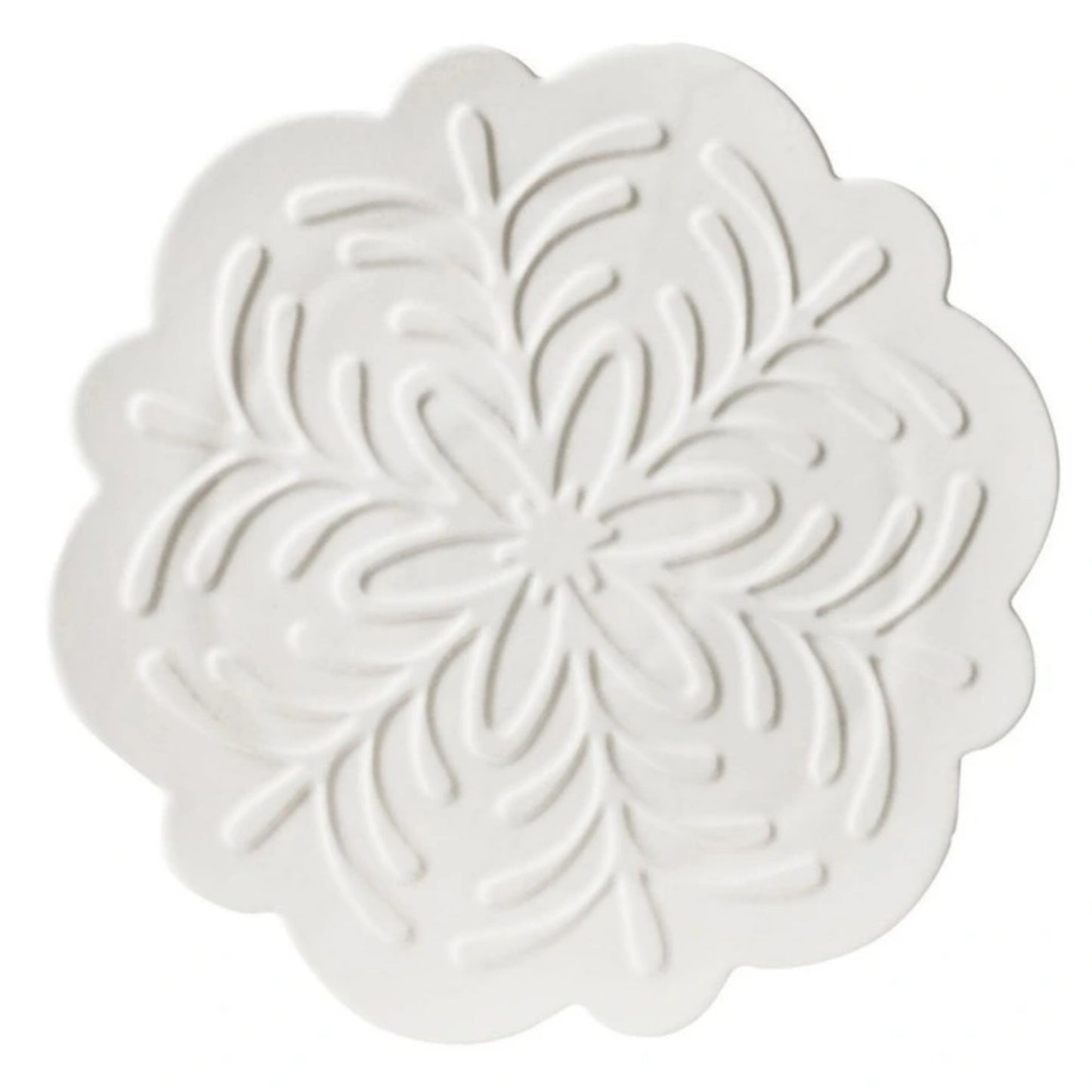 White Collection Snowflake Plate