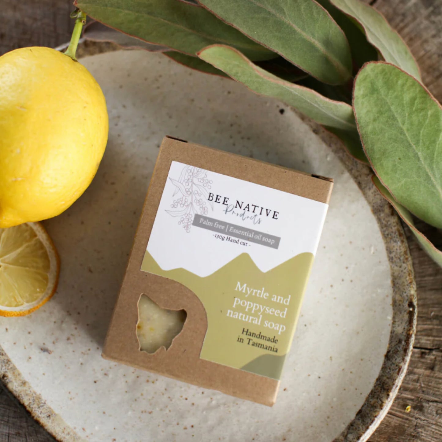 Lemon Myrtle & Poppyseed Scrub Soap