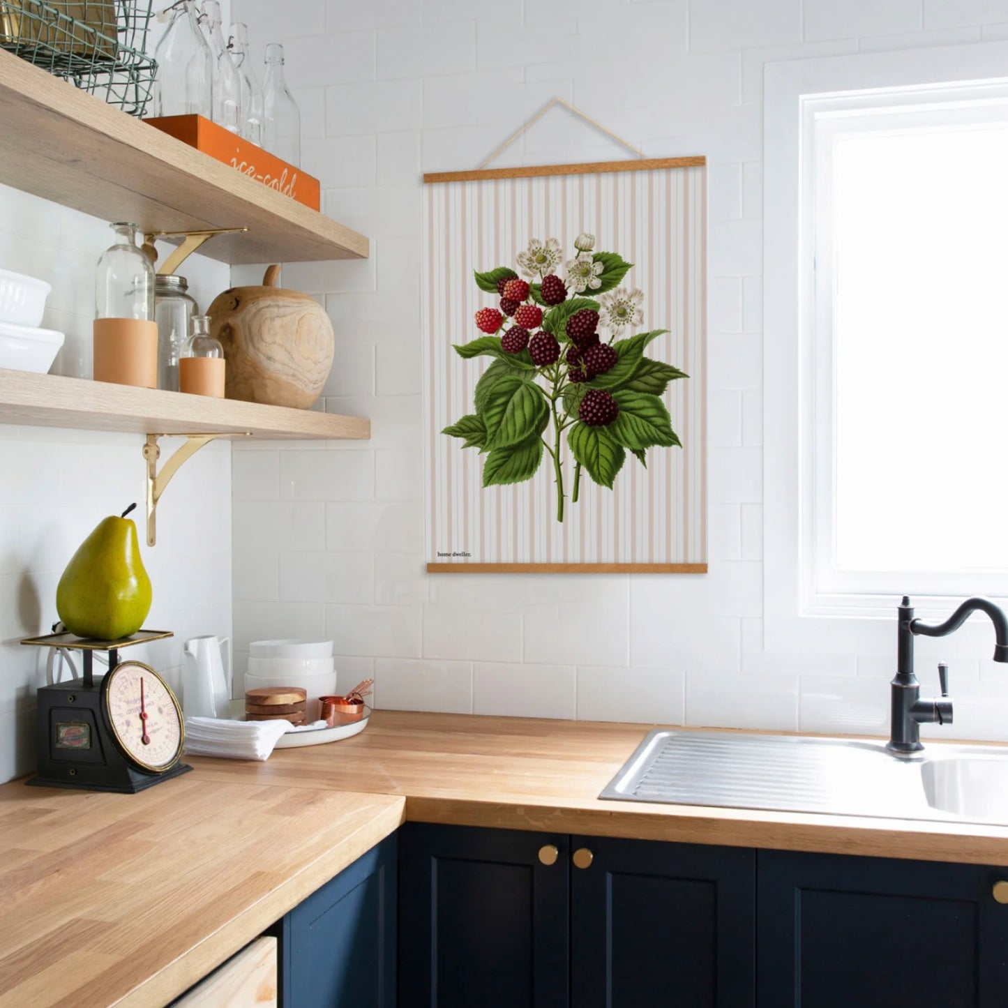 Berries Art Tea Towel