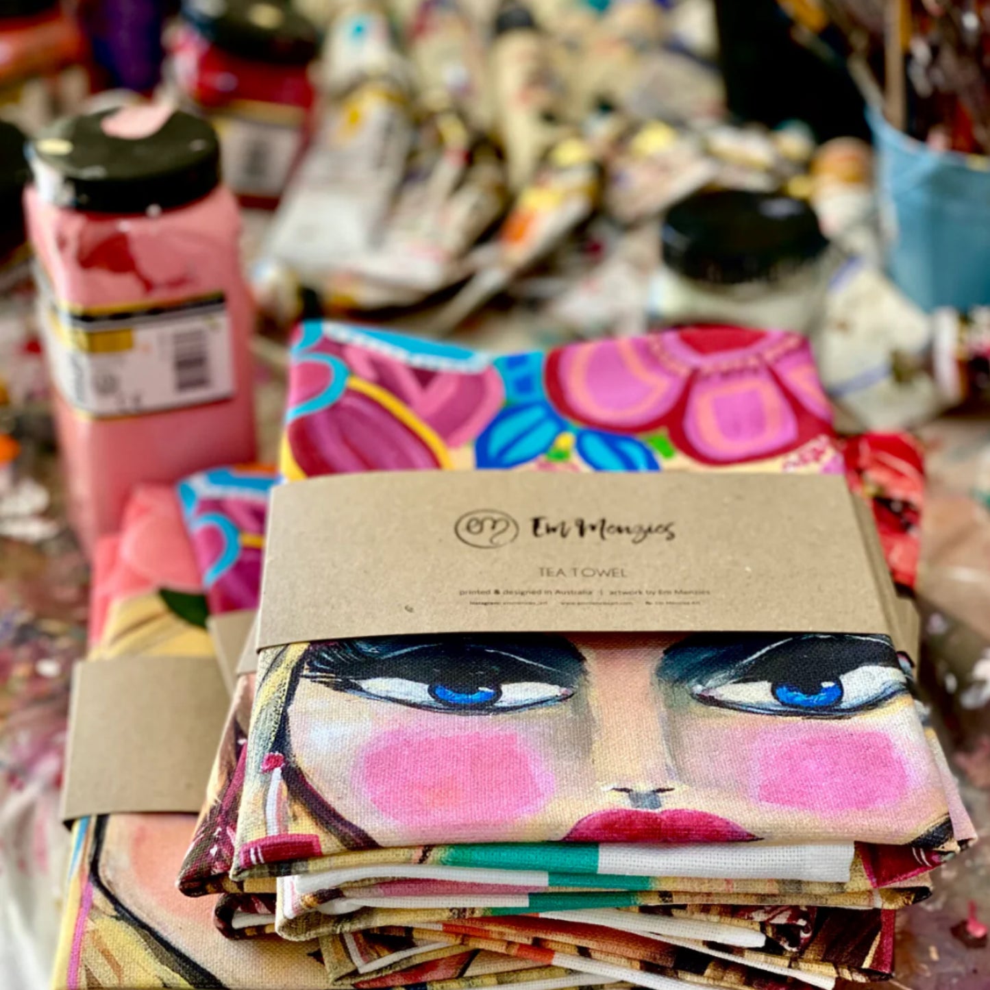 Bohemian Bloom Tea Towel