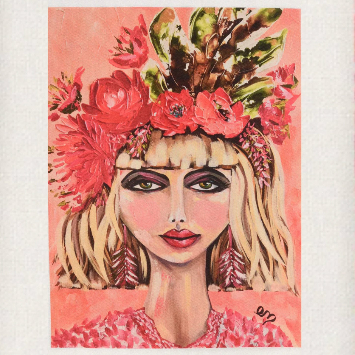 Bohemian Bloom Tea Towel