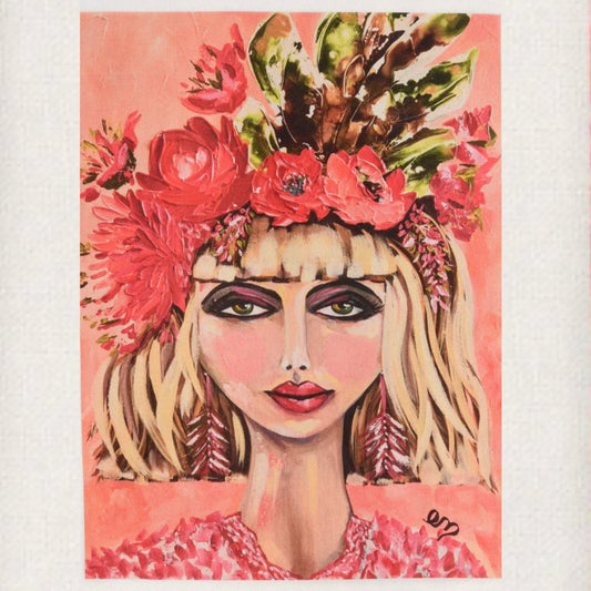 Bohemian Bloom Tea Towel