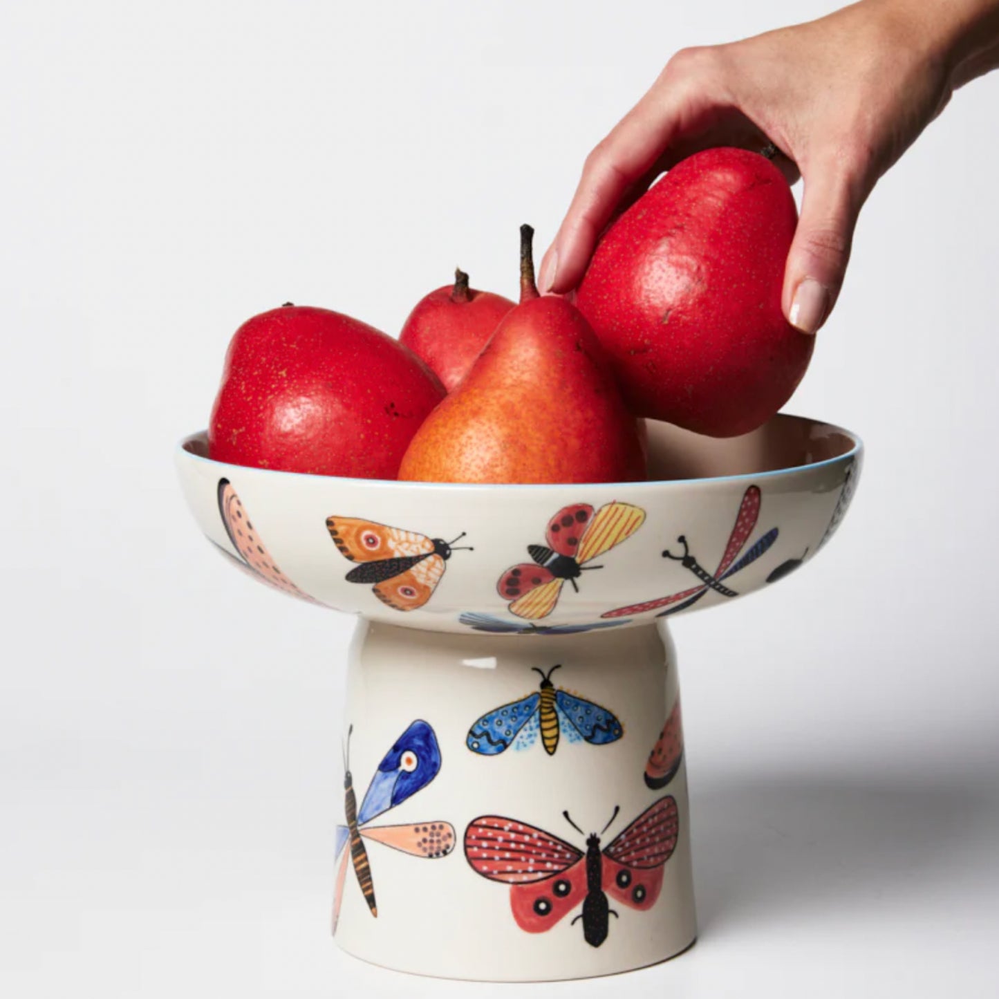 Moth Party Footed Bowl