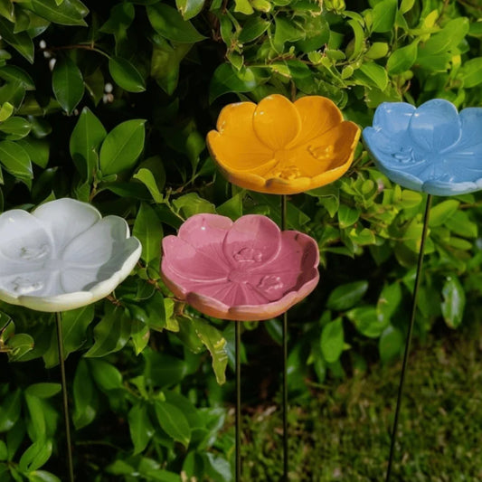 Flower Bird/Bee Bath Stakes