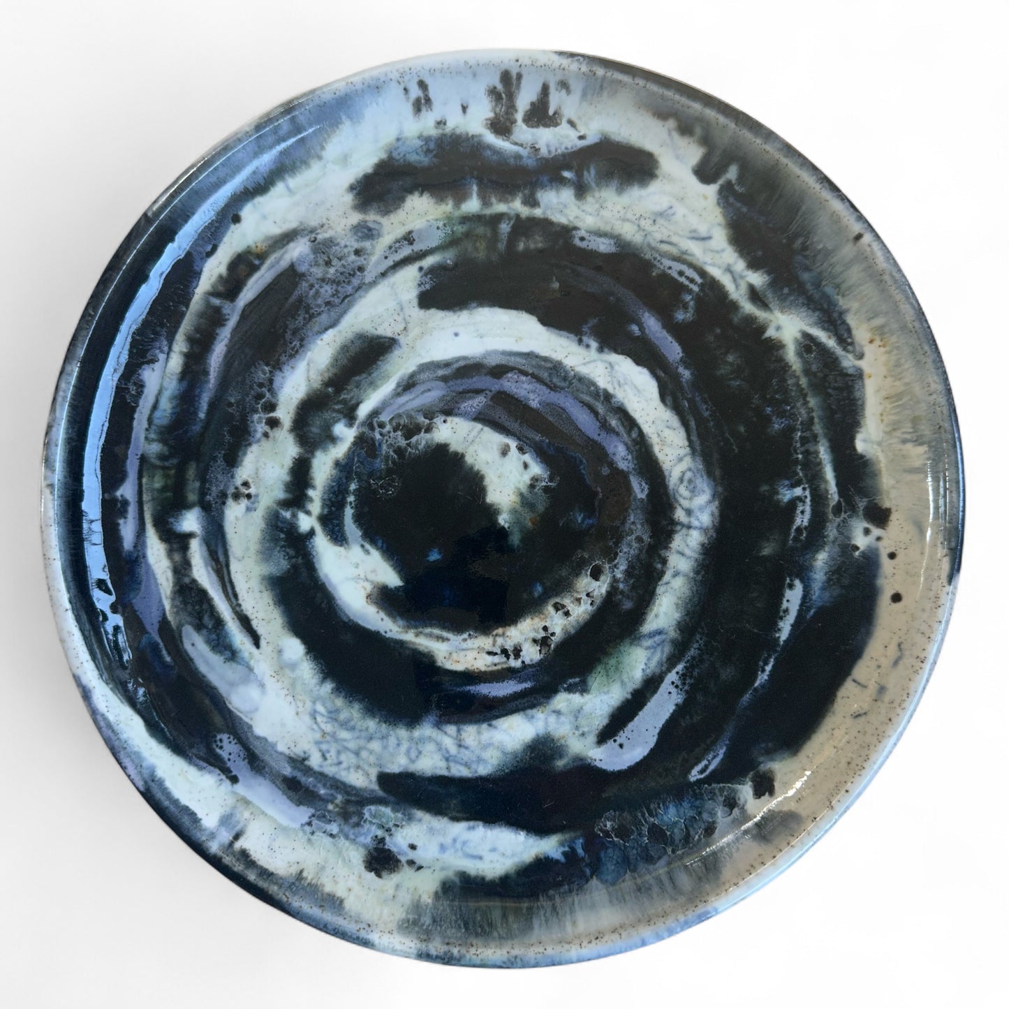P Koehn-Meme Stoneware Swirl Platter