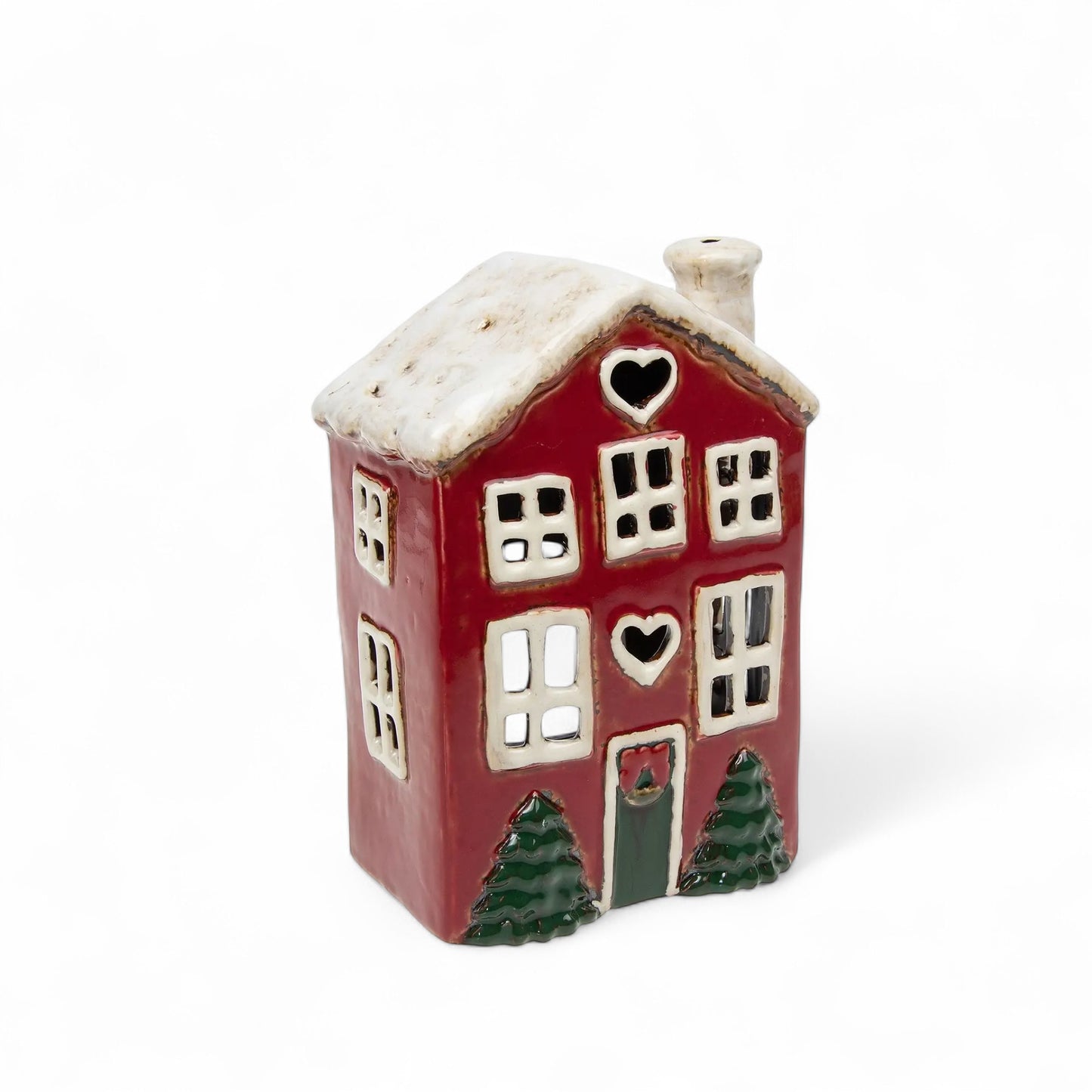 Christmas Heart House Tealight